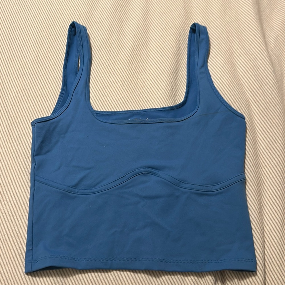 blue Abercrombie tank top